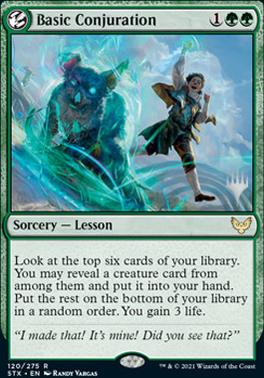 Basic Conjuration (Promo Pack) [Strixhaven: School of Mages Promos] | L.A. Mood Comics and Games