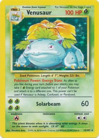 Venusaur (15/102) [Base Set Unlimited] | L.A. Mood Comics and Games