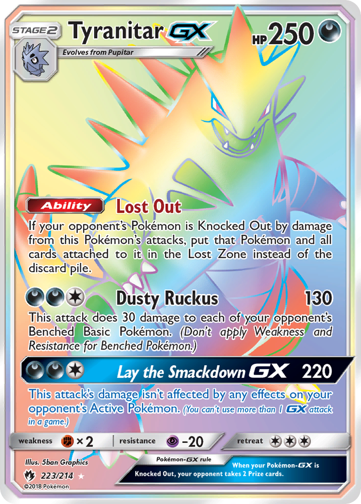 Tyranitar GX (223/214) [Sun & Moon: Lost Thunder] | L.A. Mood Comics and Games