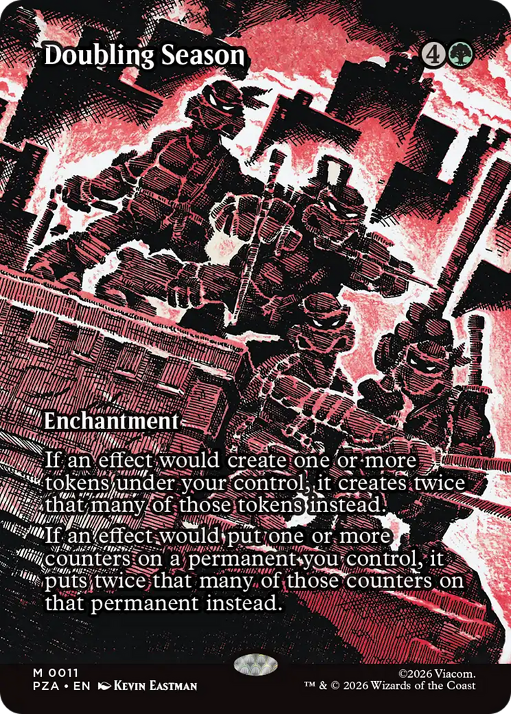 Doubling Season (Borderless) [Teenage Mutant Ninja Turtles Eternal-Legal] | L.A. Mood Comics and Games