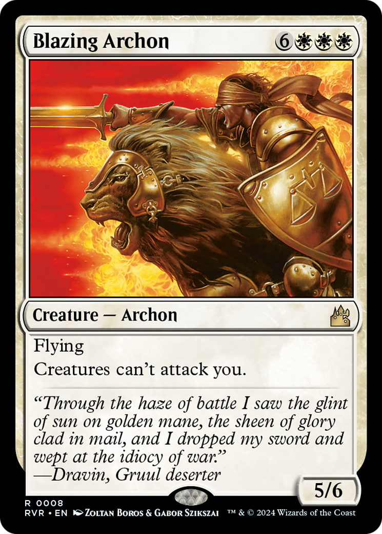 Blazing Archon [Ravnica Remastered] | L.A. Mood Comics and Games