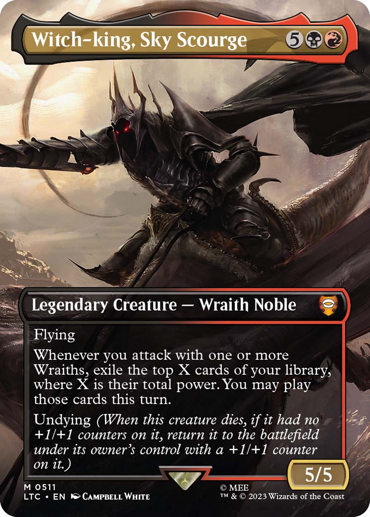 Witch-king, Sky Scourge (Borderless) [The Lord of the Rings: Tales of Middle-Earth Commander] | L.A. Mood Comics and Games