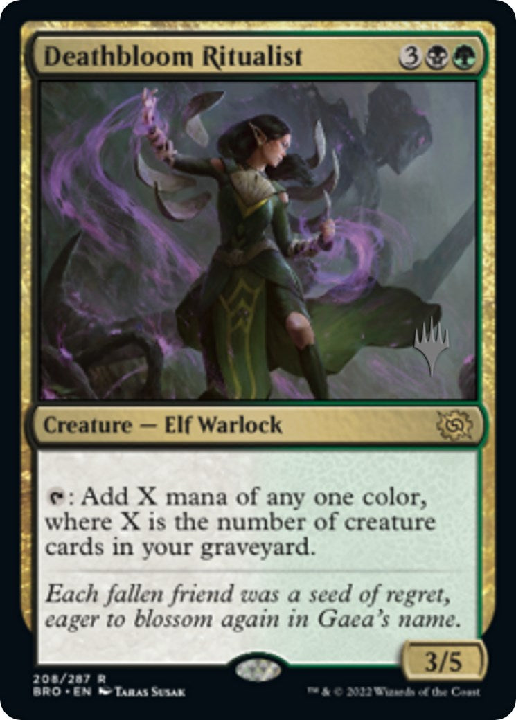 Deathbloom Ritualist (Promo Pack) [The Brothers' War Promos] | L.A. Mood Comics and Games