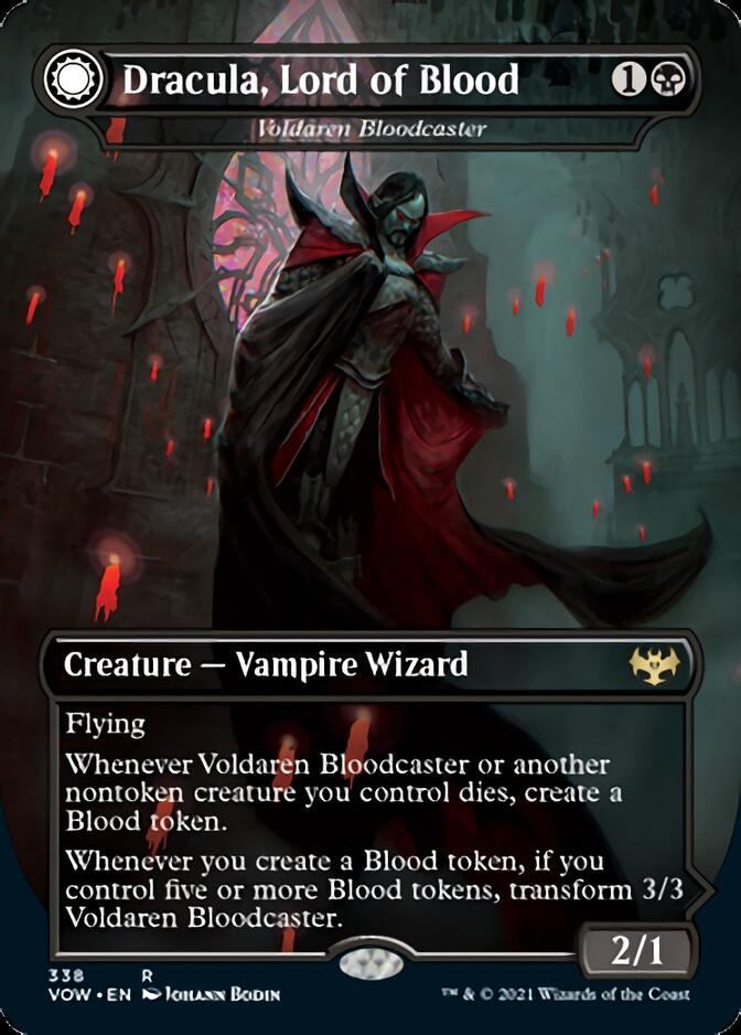 Voldaren Bloodcaster // Bloodbat Summoner - Dracula, Lord of Blood // Dracula, Lord of Bats [Innistrad: Crimson Vow] | L.A. Mood Comics and Games
