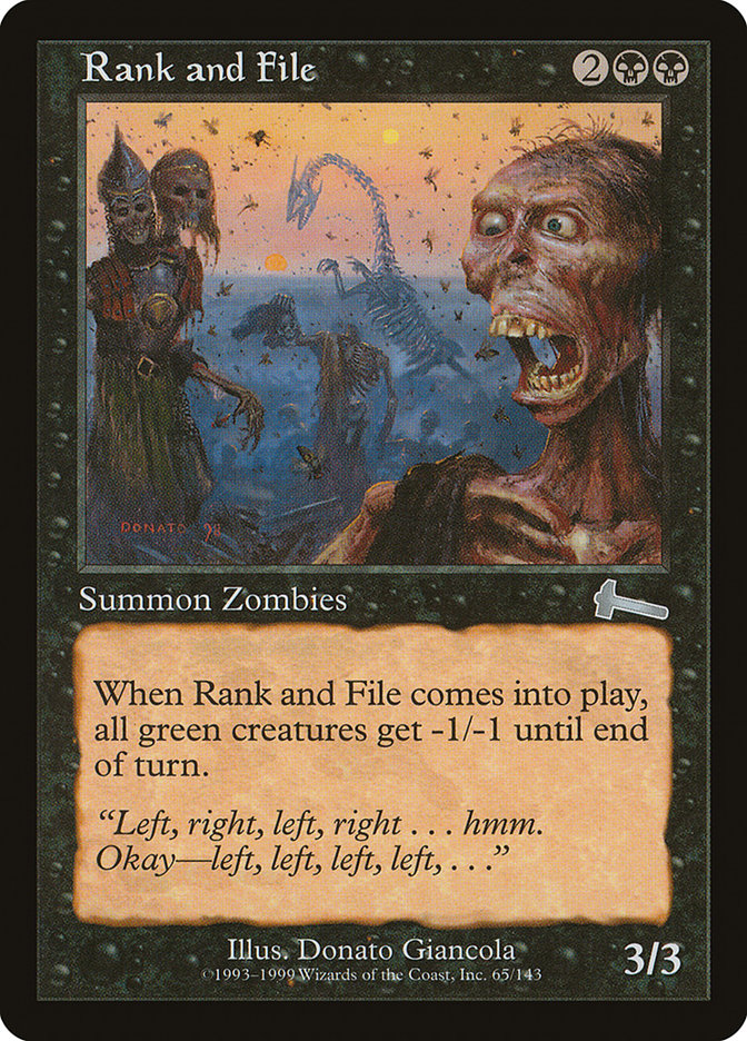 Rank and File [Urza's Legacy] | L.A. Mood Comics and Games