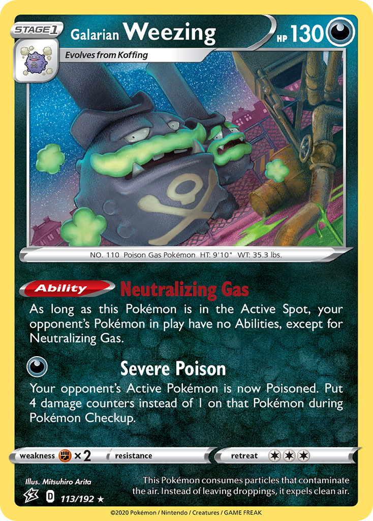 Galarian Weezing (113/192) [Sword & Shield: Rebel Clash] | L.A. Mood Comics and Games
