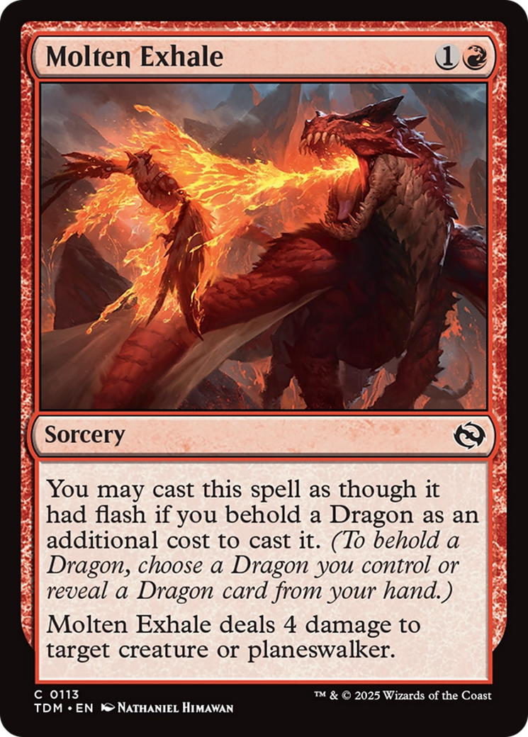 Molten Exhale [Tarkir: Dragonstorm] | L.A. Mood Comics and Games