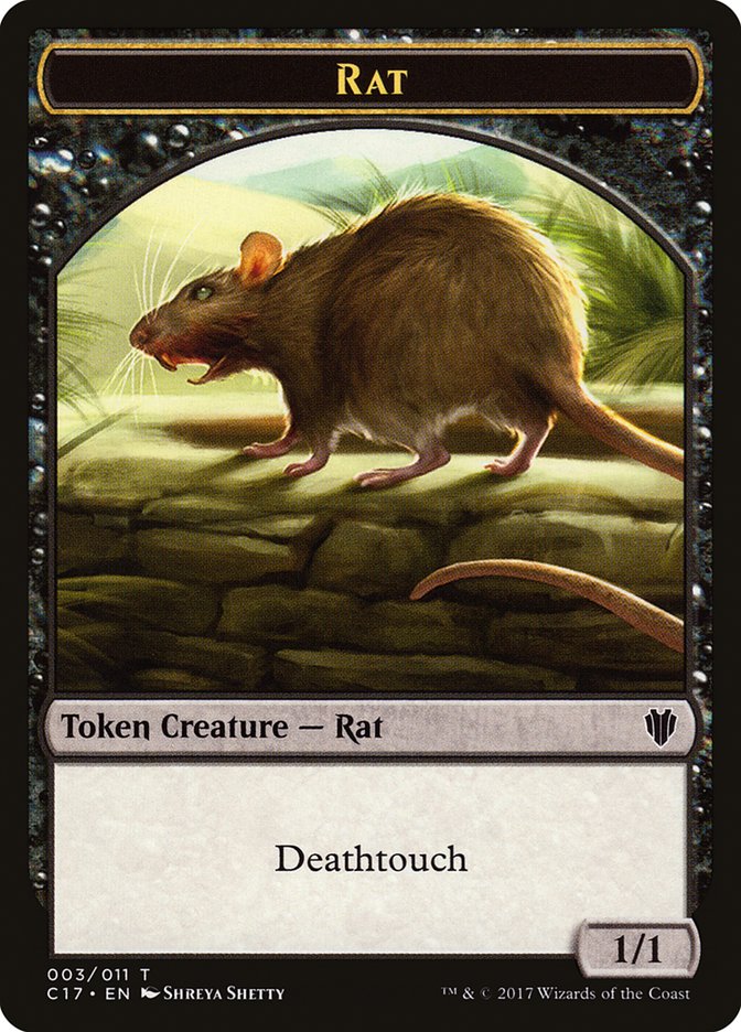 Rat Token [Commander 2017 Tokens] | L.A. Mood Comics and Games