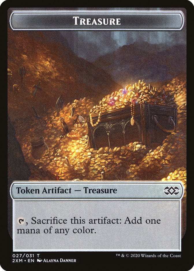 Myr (024) // Treasure Double-Sided Token [Double Masters Tokens] | L.A. Mood Comics and Games