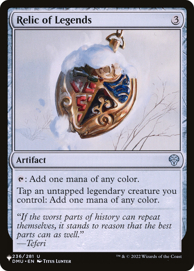 Relic of Legends [The List] | L.A. Mood Comics and Games