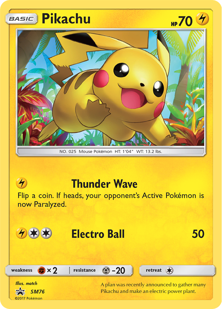 Pikachu (SM76) [Sun & Moon: Black Star Promos] | L.A. Mood Comics and Games