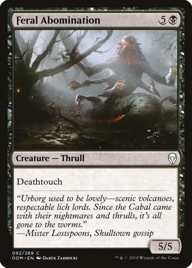 Feral Abomination [Dominaria] | L.A. Mood Comics and Games