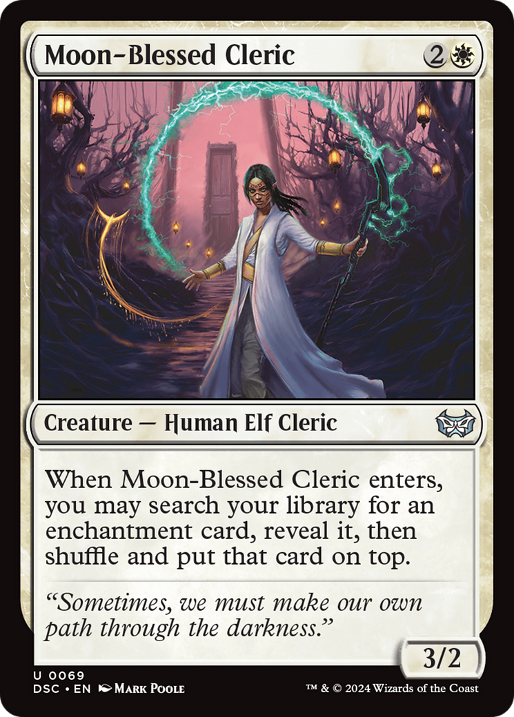 Moon-Blessed Cleric [Duskmourn: House of Horror Commander] | L.A. Mood Comics and Games