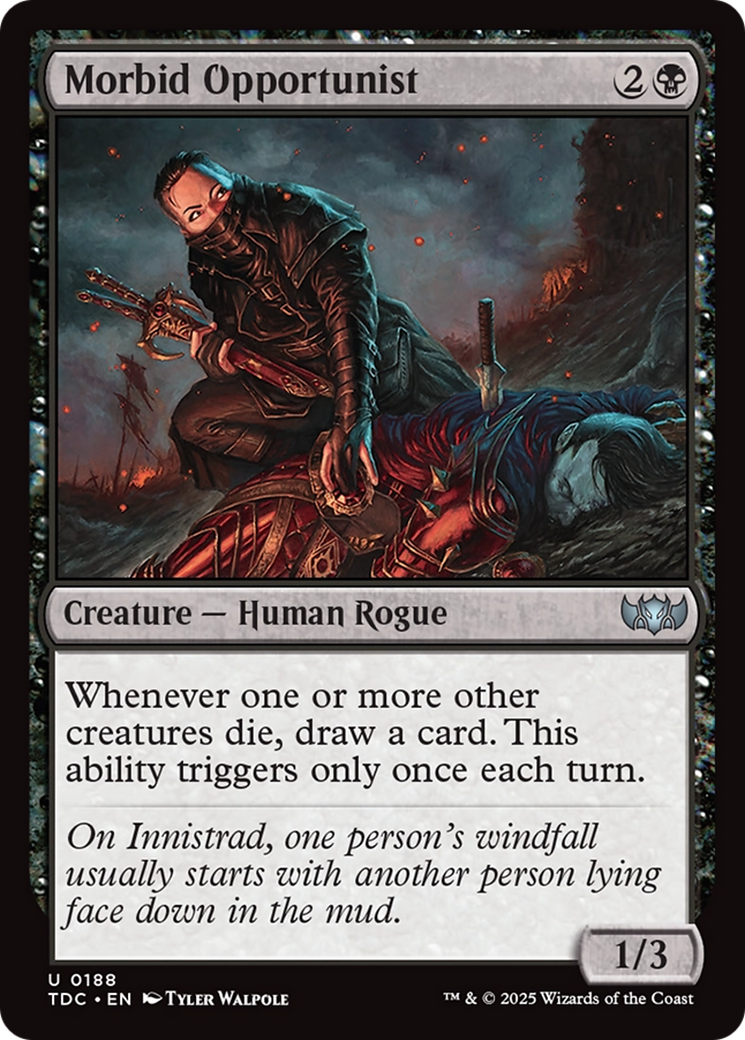Morbid Opportunist [Tarkir: Dragonstorm Commander] | L.A. Mood Comics and Games