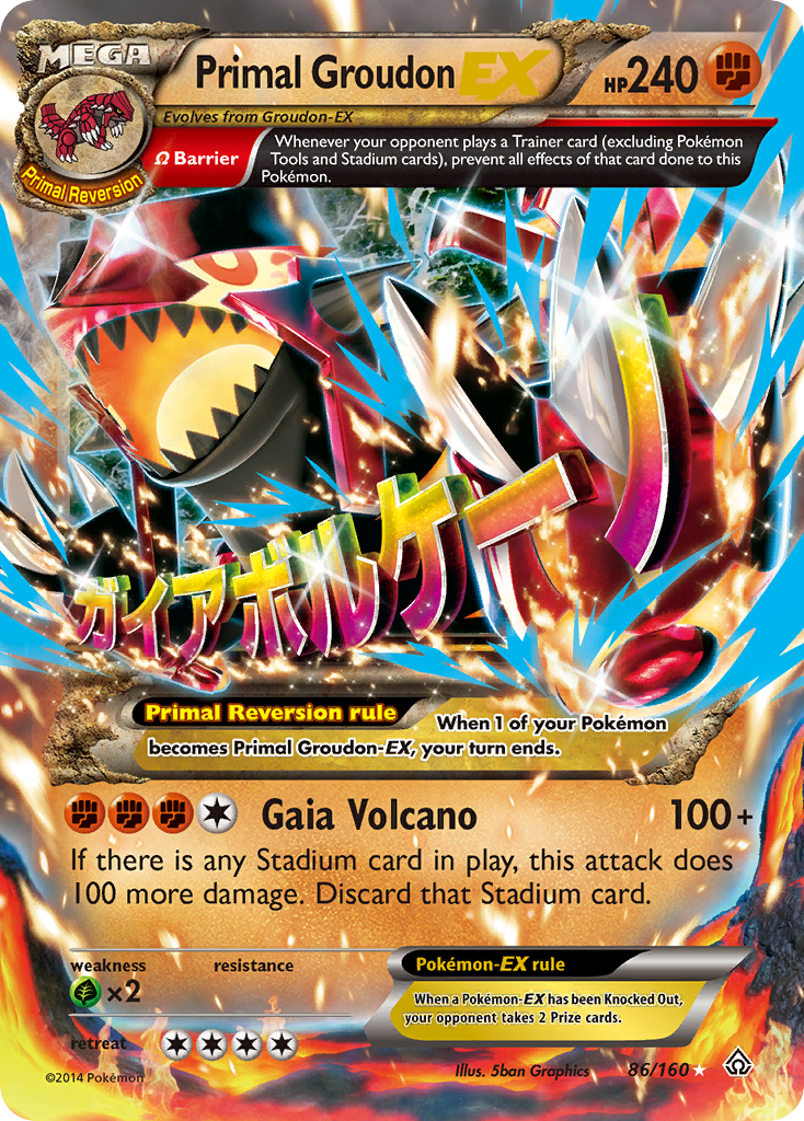 Primal Groudon EX (86/160) [XY: Primal Clash] | L.A. Mood Comics and Games