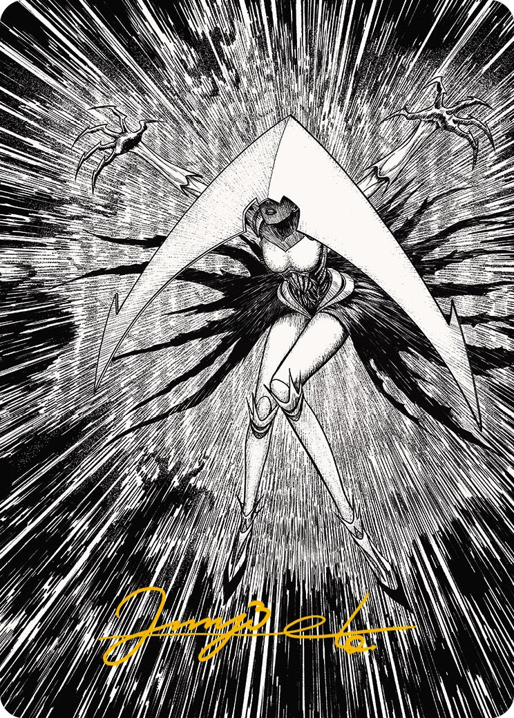 Elesh Norn, Mother of Machines 2 Art Card (Gold-Stamped Signature) [Phyrexia: All Will Be One Art Series] | L.A. Mood Comics and Games