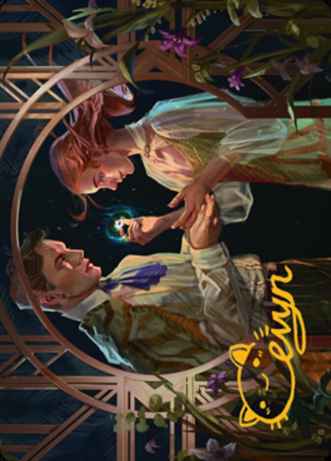 Prosperous Partnership Art Card (Gold-Stamped Signature) [Streets of New Capenna Art Series] | L.A. Mood Comics and Games