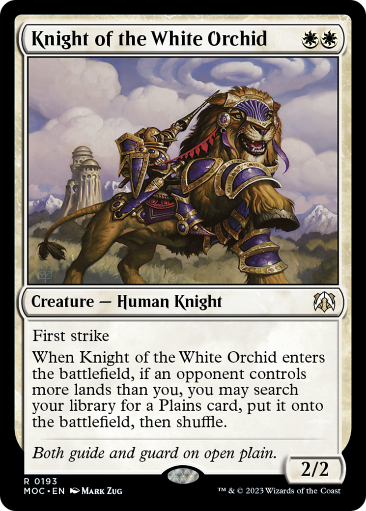 Knight of the White Orchid [March of the Machine Commander] | L.A. Mood Comics and Games