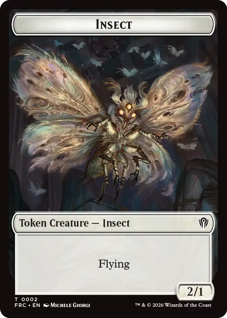 Insect // Rogue Double-Sided Token [Reality Fracture Commander Tokens] | L.A. Mood Comics and Games