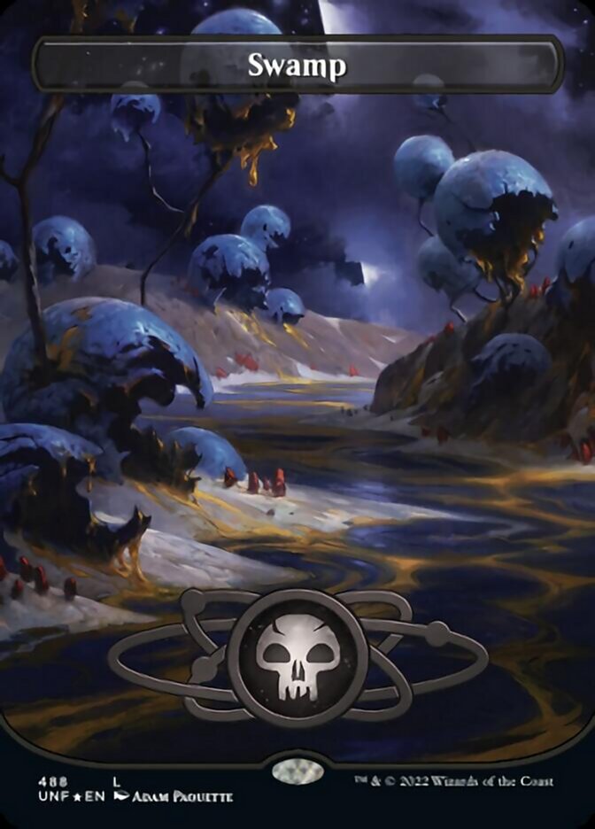 Swamp (488) (Planetary Space-ic Land) (Galaxy Foil) [Unfinity] | L.A. Mood Comics and Games