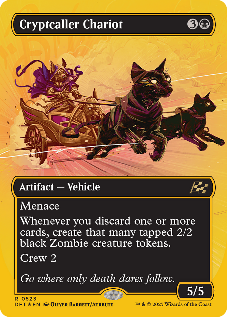 Cryptcaller Chariot (Borderless) (First-Place Foil) [Aetherdrift] | L.A. Mood Comics and Games