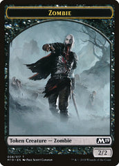 Knight // Zombie Double-Sided Token (Game Night) [Core Set 2019 Tokens] | L.A. Mood Comics and Games