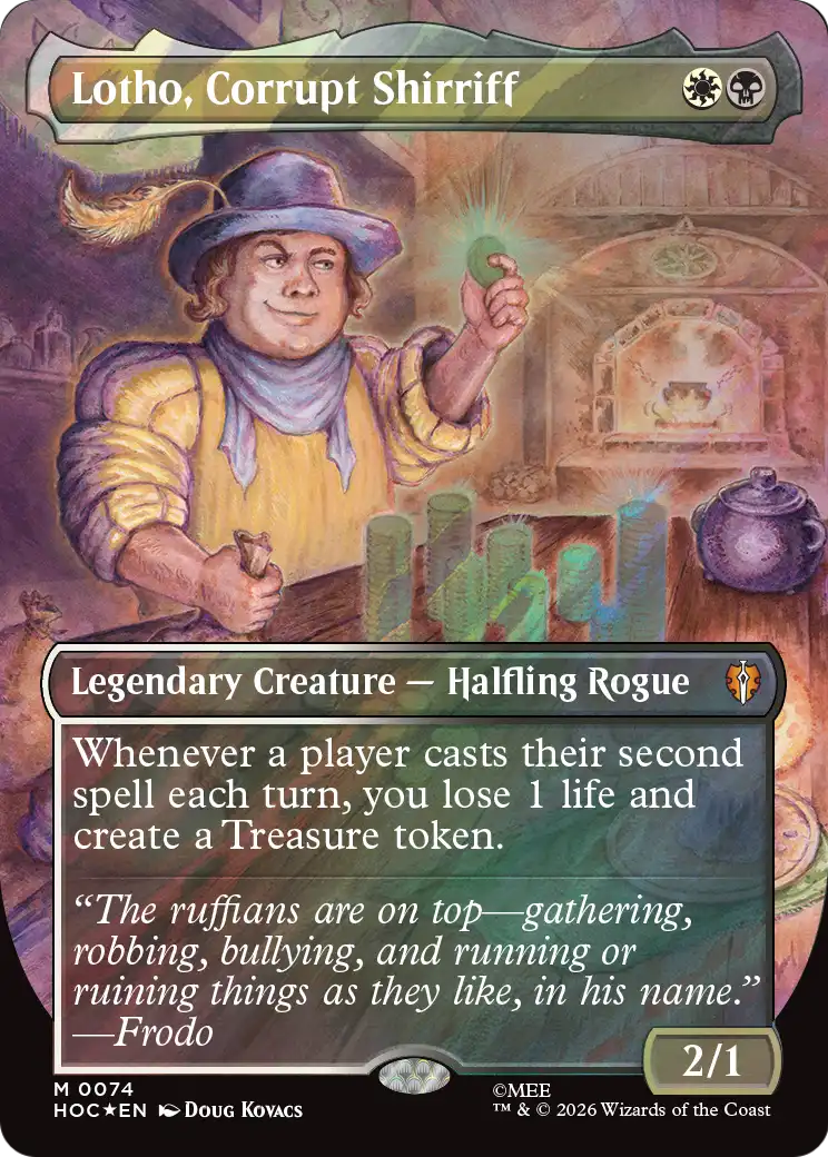 Lotho, Corrupt Shirriff (Borderless) (Surge Foil) [The Hobbit: Eternal-Legal] | L.A. Mood Comics and Games