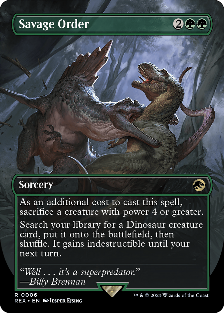 Savage Order (Borderless) [Jurassic World Collection] | L.A. Mood Comics and Games