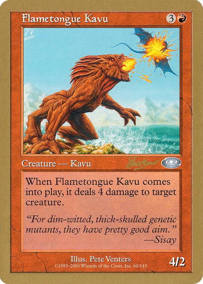 Flametongue Kavu (Sim Han How) [World Championship Decks 2002] | L.A. Mood Comics and Games