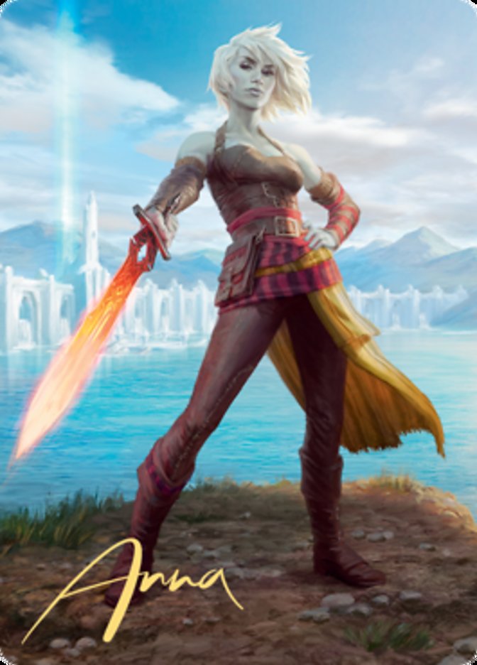 Nahiri, Heir of the Ancients 1 Art Card (Gold-Stamped Signature) [Zendikar Rising Art Series] | L.A. Mood Comics and Games