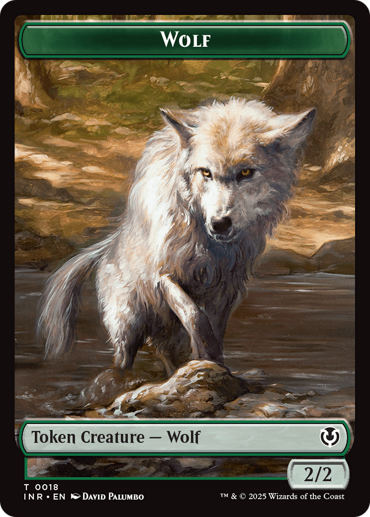 Wolf (0009) // Wolf (0018) Double-Sided Token [Innistrad Remastered Tokens] | L.A. Mood Comics and Games