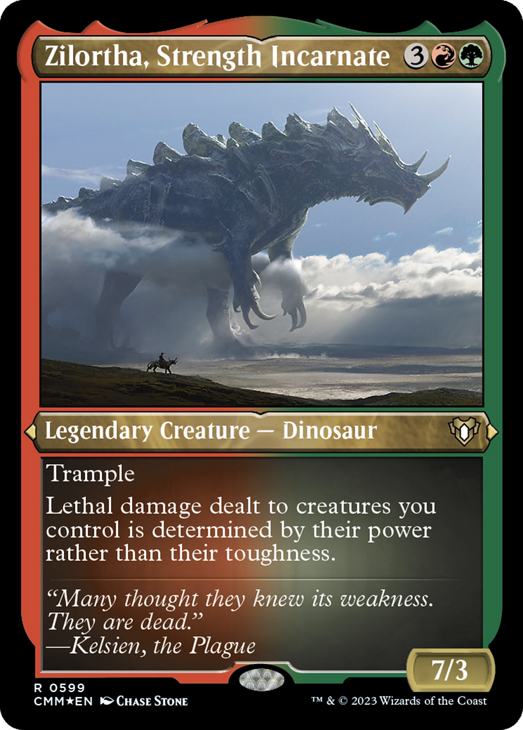Zilortha, Strength Incarnate (Foil Etched) [Commander Masters] | L.A. Mood Comics and Games