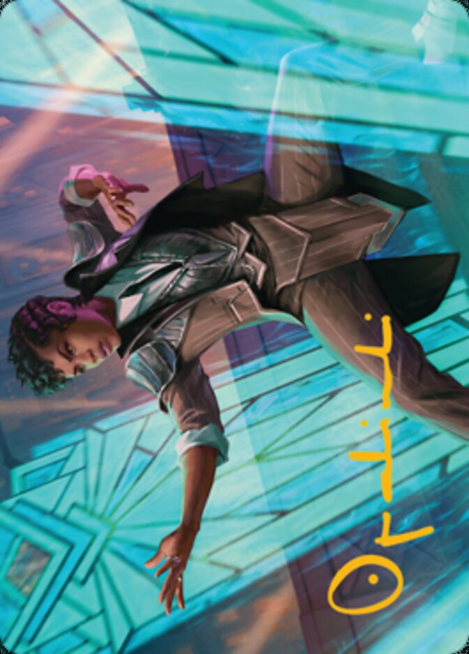 Dapper Shieldmate Art Card (Gold-Stamped Signature) [Streets of New Capenna Art Series] | L.A. Mood Comics and Games