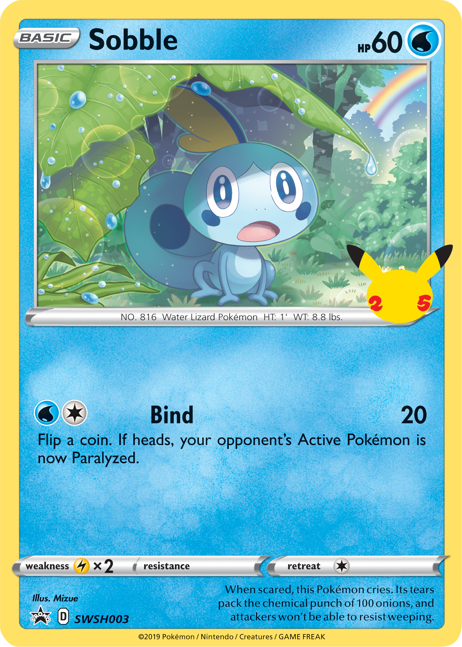 Sobble (SWSH003) (Jumbo Card) [First Partner Pack] | L.A. Mood Comics and Games
