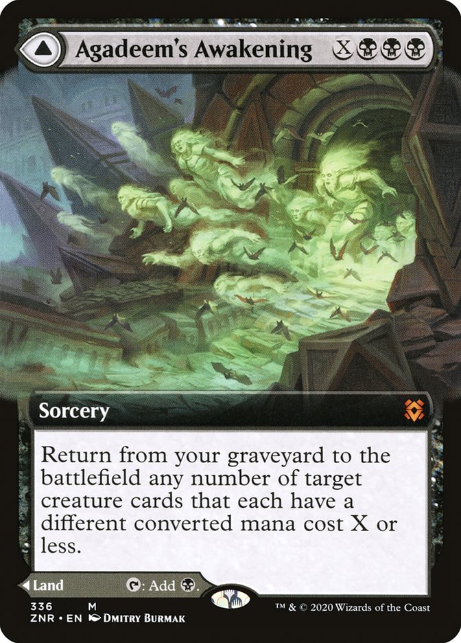 Agadeem's Awakening // Agadeem, the Undercrypt (Extended Art) [Zendikar Rising] | L.A. Mood Comics and Games