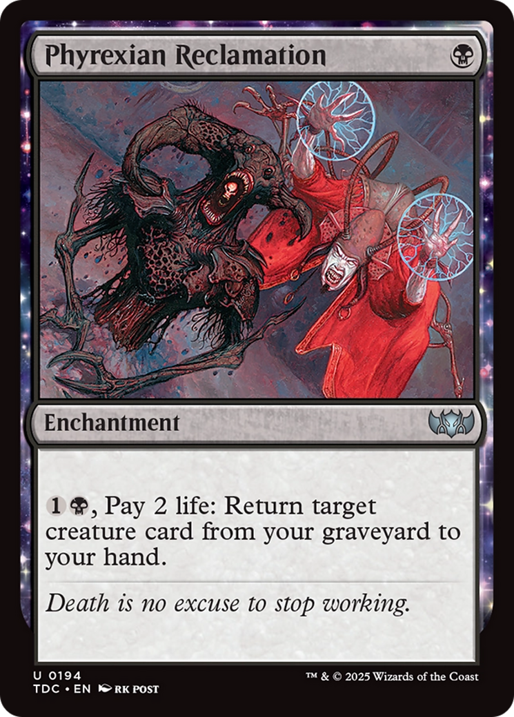 Phyrexian Reclamation [Tarkir: Dragonstorm Commander] | L.A. Mood Comics and Games