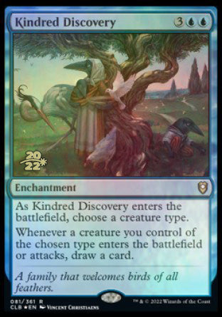 Kindred Discovery [Commander Legends: Battle for Baldur's Gate Prerelease Promos] | L.A. Mood Comics and Games