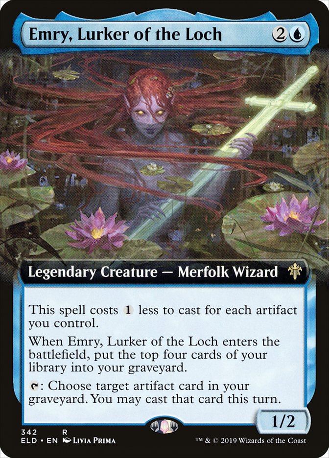 Emry, Lurker of the Loch (Extended Art) [Throne of Eldraine] | L.A. Mood Comics and Games