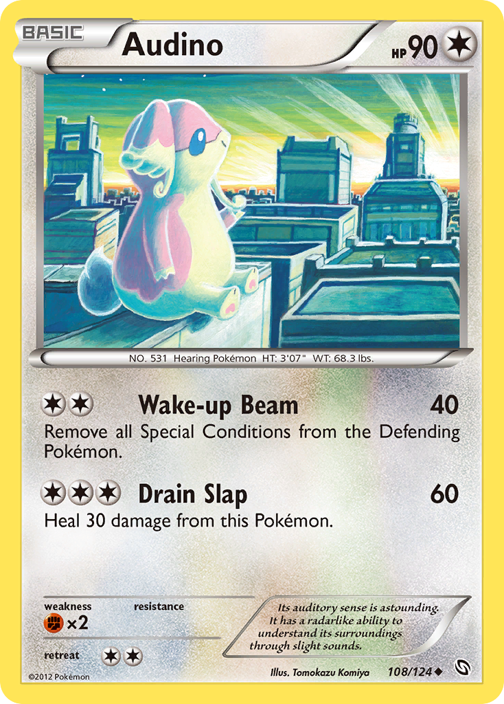 Audino (108/124) [Black & White: Dragons Exalted] | L.A. Mood Comics and Games