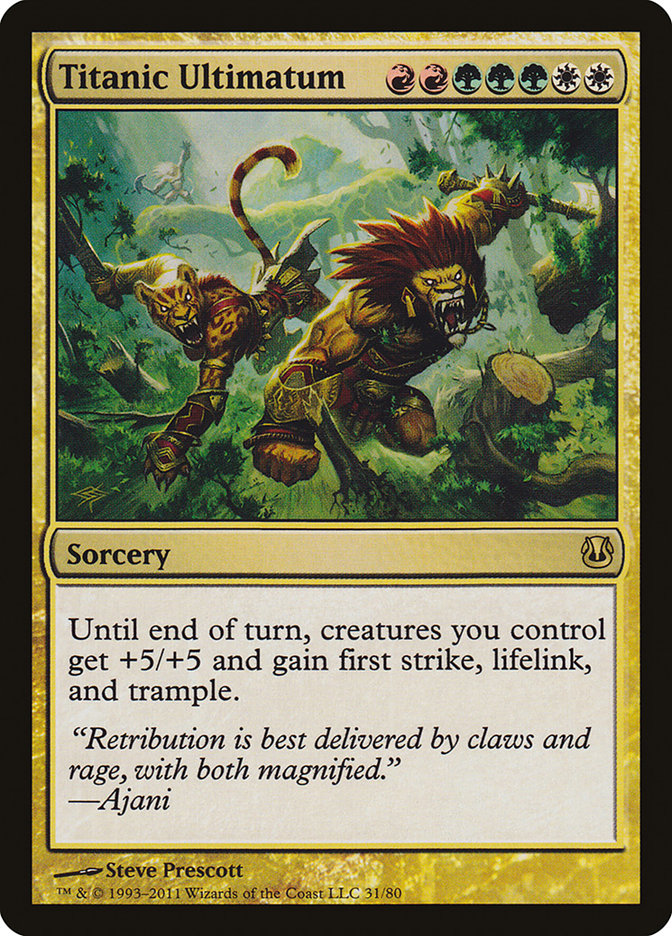Titanic Ultimatum [Duel Decks: Ajani vs. Nicol Bolas] | L.A. Mood Comics and Games