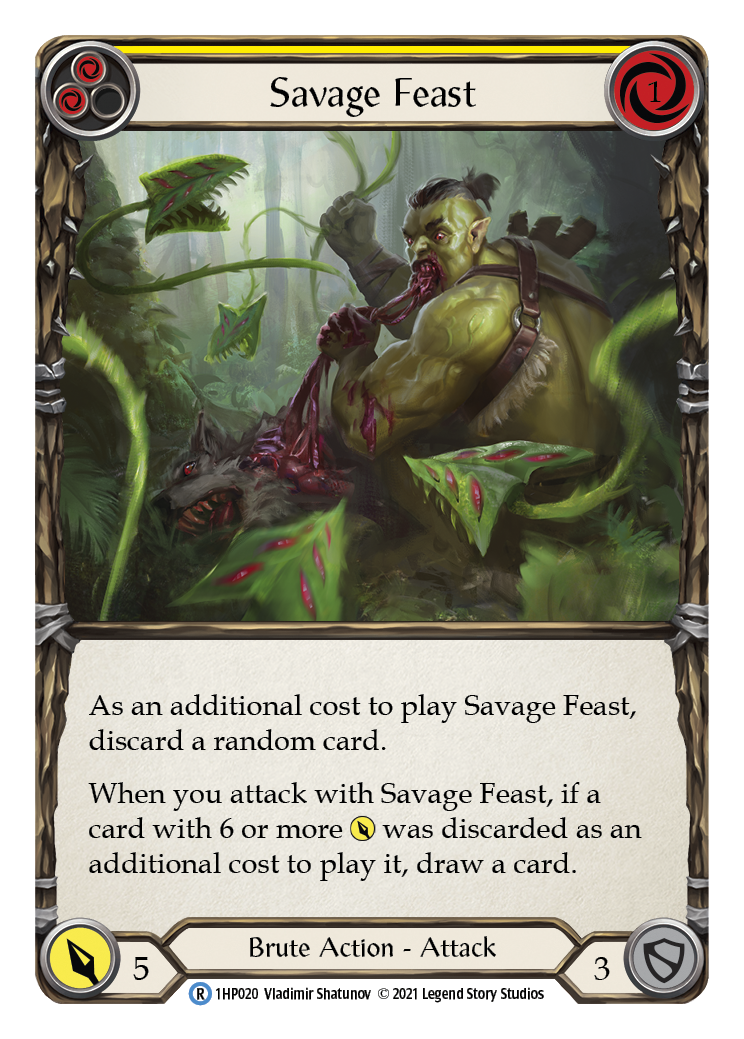 Savage Feast (Yellow) [1HP020] (History Pack 1) | L.A. Mood Comics and Games