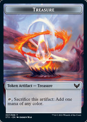 Fractal // Treasure Double-Sided Token [Strixhaven: School of Mages Tokens] | L.A. Mood Comics and Games