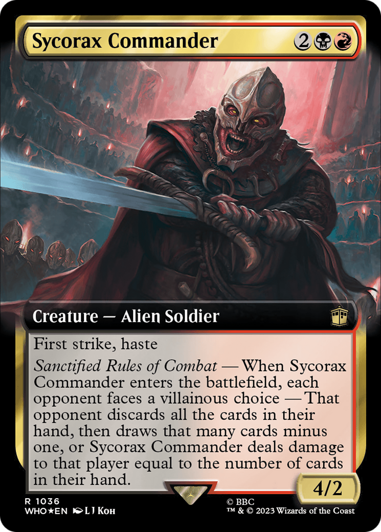 Sycorax Commander (Extended Art) (Surge Foil) [Doctor Who] | L.A. Mood Comics and Games