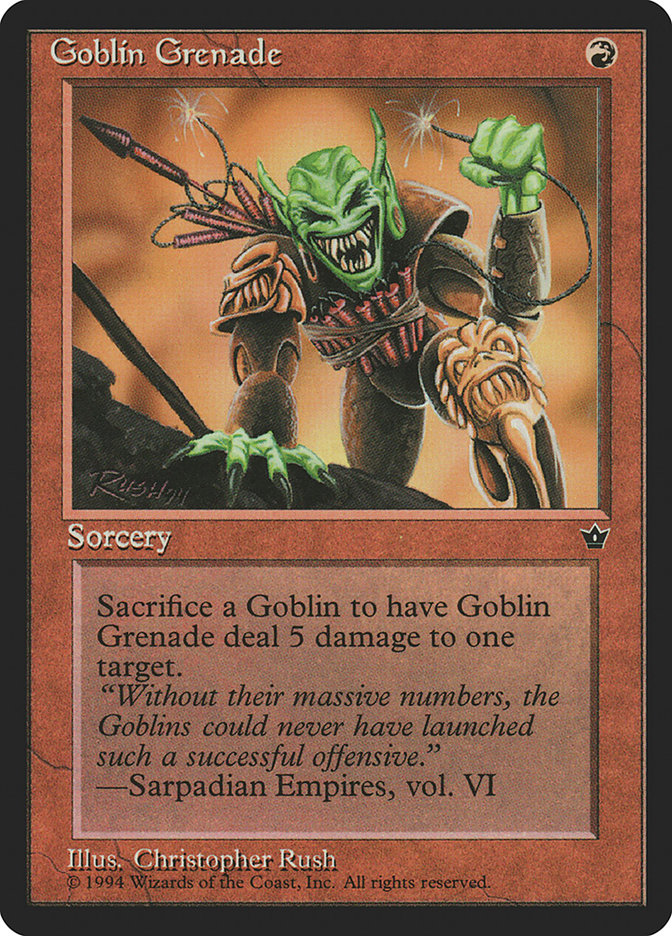 Goblin Grenade (Christopher Rush) [Fallen Empires] | L.A. Mood Comics and Games
