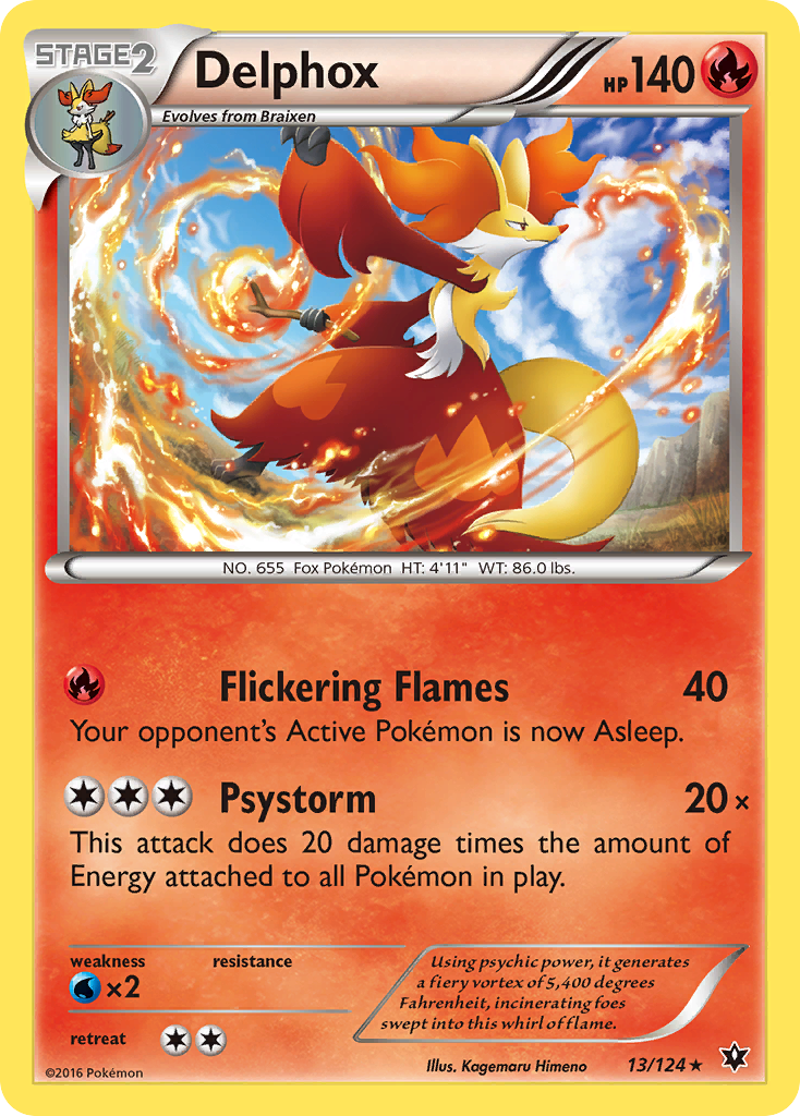Delphox (13/124) [XY: Fates Collide] | L.A. Mood Comics and Games