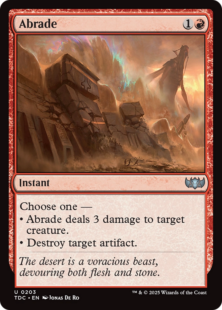 Abrade [Tarkir: Dragonstorm Commander] | L.A. Mood Comics and Games
