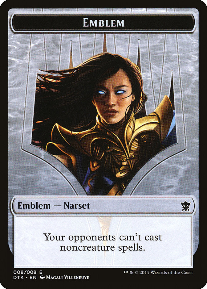Narset Transcendent Emblem [Dragons of Tarkir Tokens] | L.A. Mood Comics and Games
