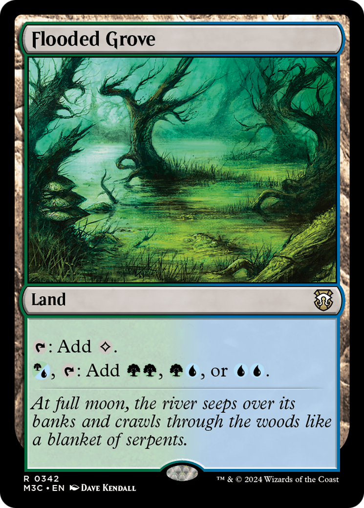 Flooded Grove (Ripple Foil) [Modern Horizons 3 Commander] | L.A. Mood Comics and Games