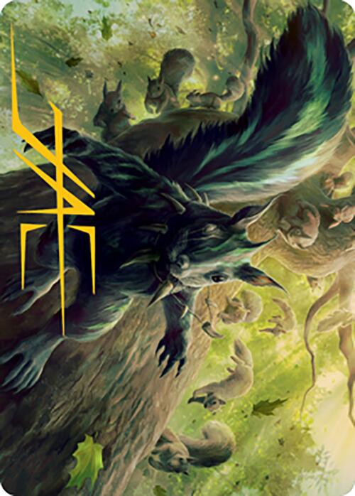 Chatterfang, Squirrel General Art Card (68) (Gold-Stamped Signature) [Modern Horizons 2 Art Series] | L.A. Mood Comics and Games