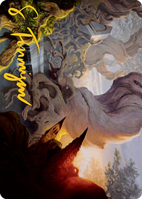 Yavimaya, Cradle of Growth Art Card (Gold-Stamped Signature) [Modern Horizons 2 Art Series] | L.A. Mood Comics and Games